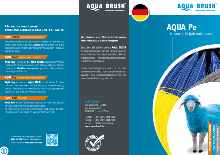 Our product flyer with all details about AQUA Pe can be downloaded as a PDF file.